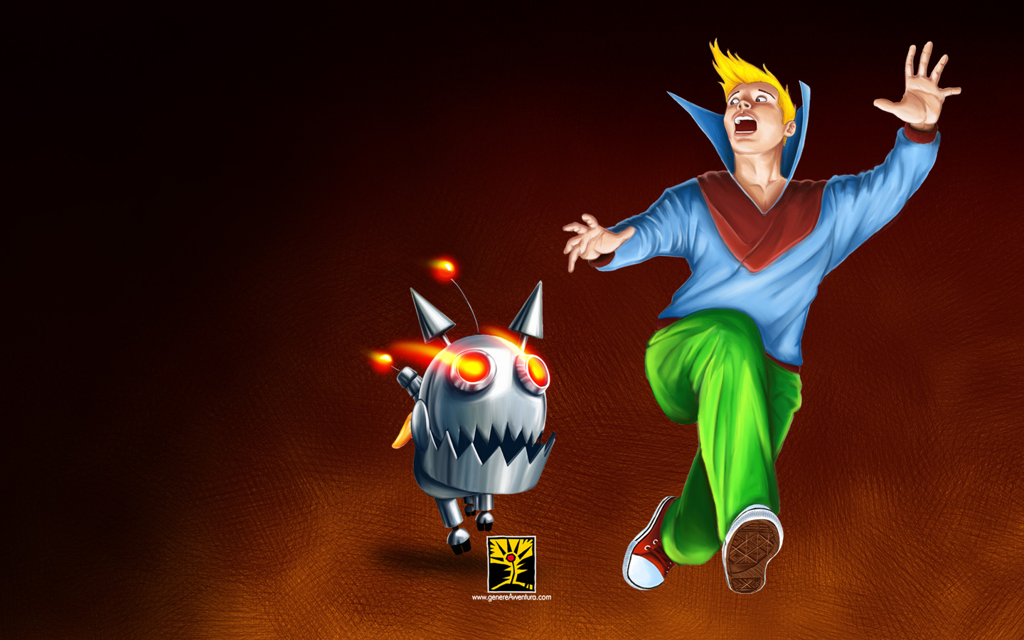 Per scaricare lo sfondo fate click con il pulsante destro del mouse (control pi&ugrave; click sul Mac) e selezionate "salva con nome"