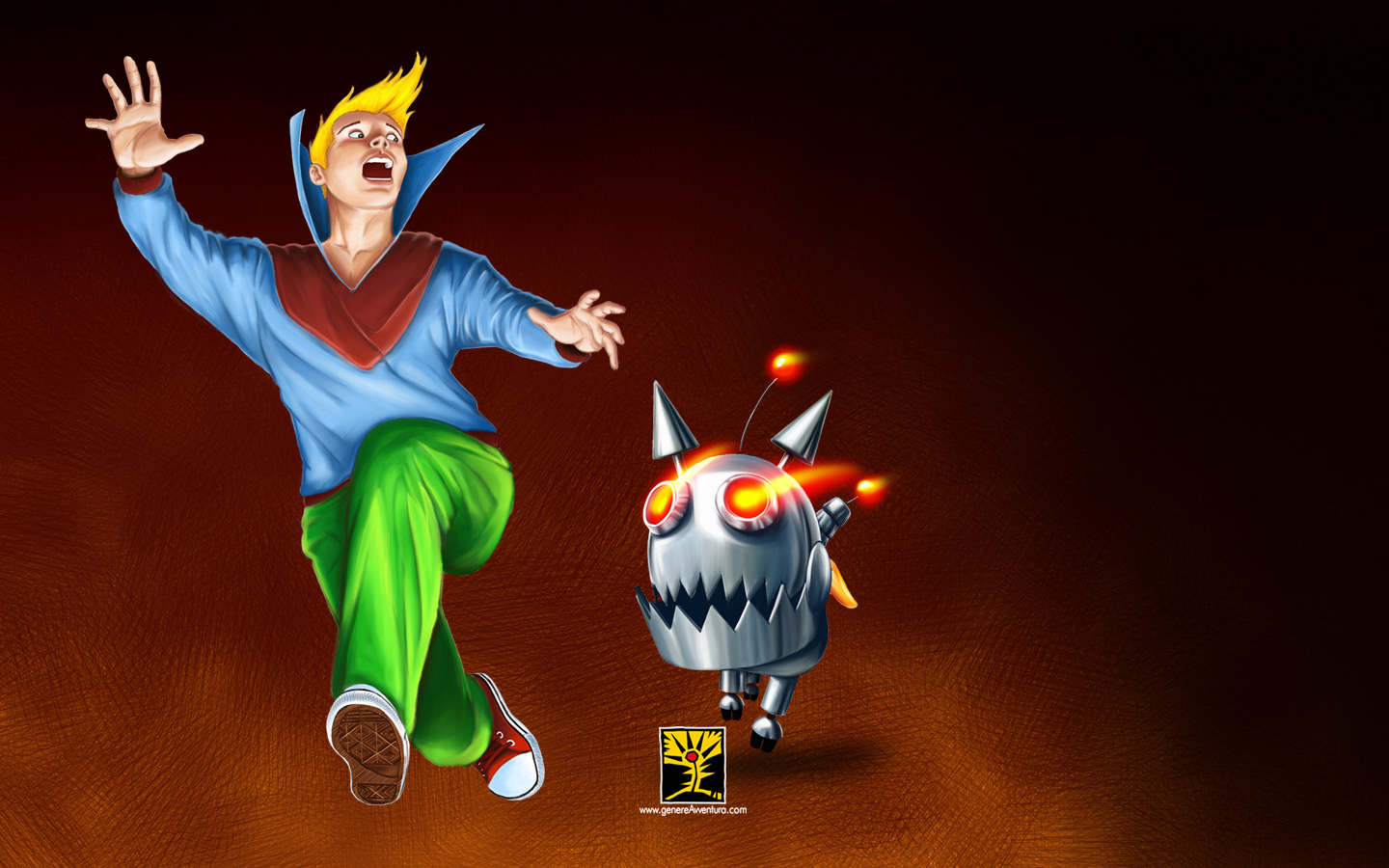 Per scaricare lo sfondo fate click con il pulsante destro del mouse (control pi&ugrave; click sul Mac) e selezionate "salva con nome"