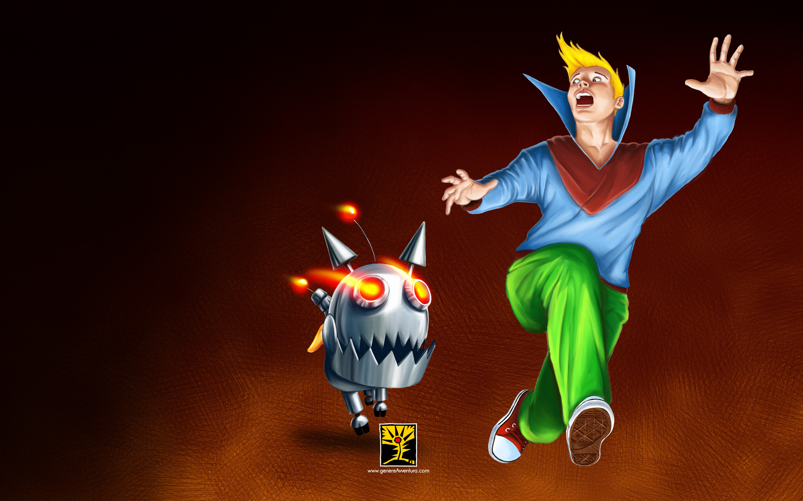 Per scaricare lo sfondo fate click con il pulsante destro del mouse (control pi&ugrave; click sul Mac) e selezionate "salva con nome"