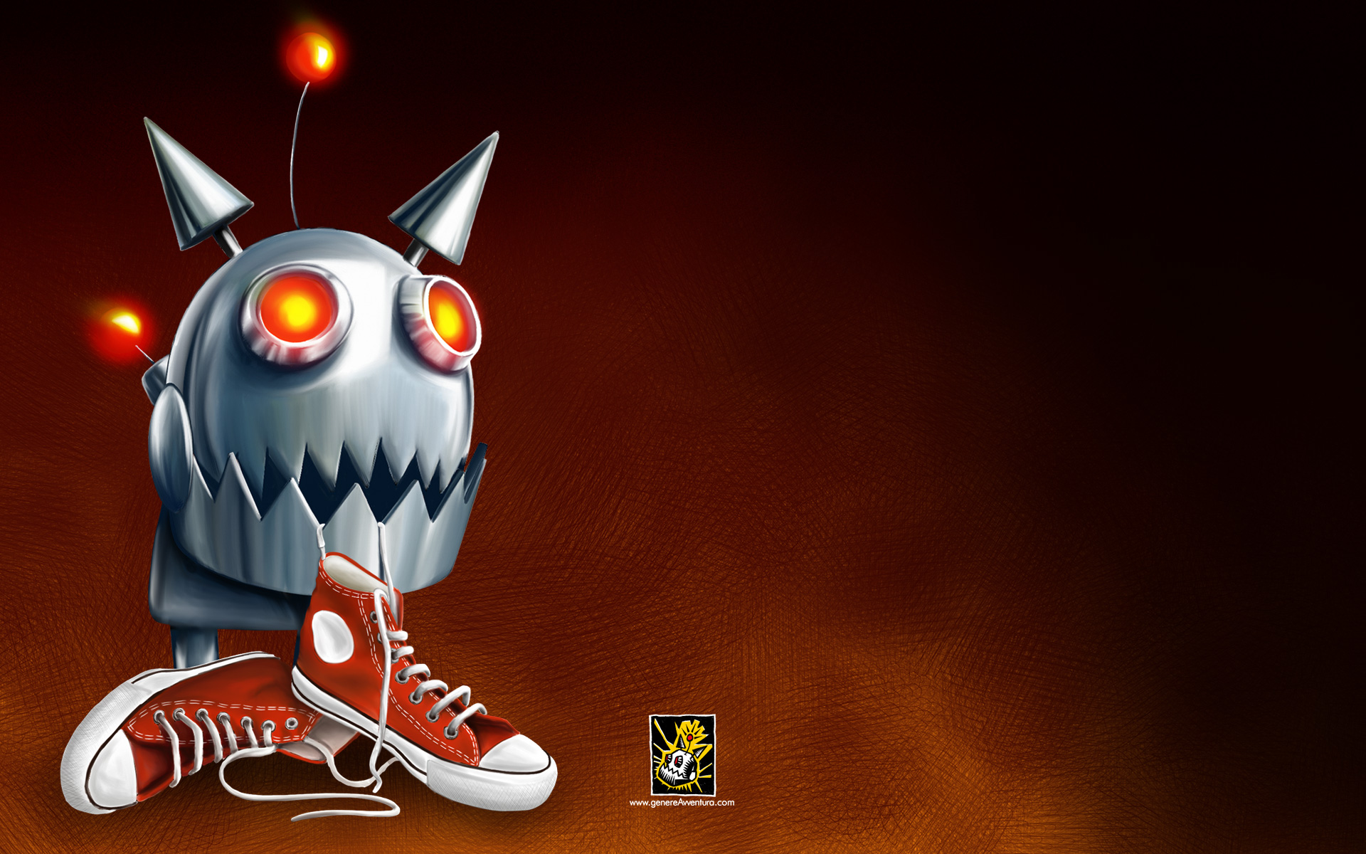 Per scaricare lo sfondo fate click con il pulsante destro del mouse (control pi&ugrave; click sul Mac) e selezionate "salva con nome"