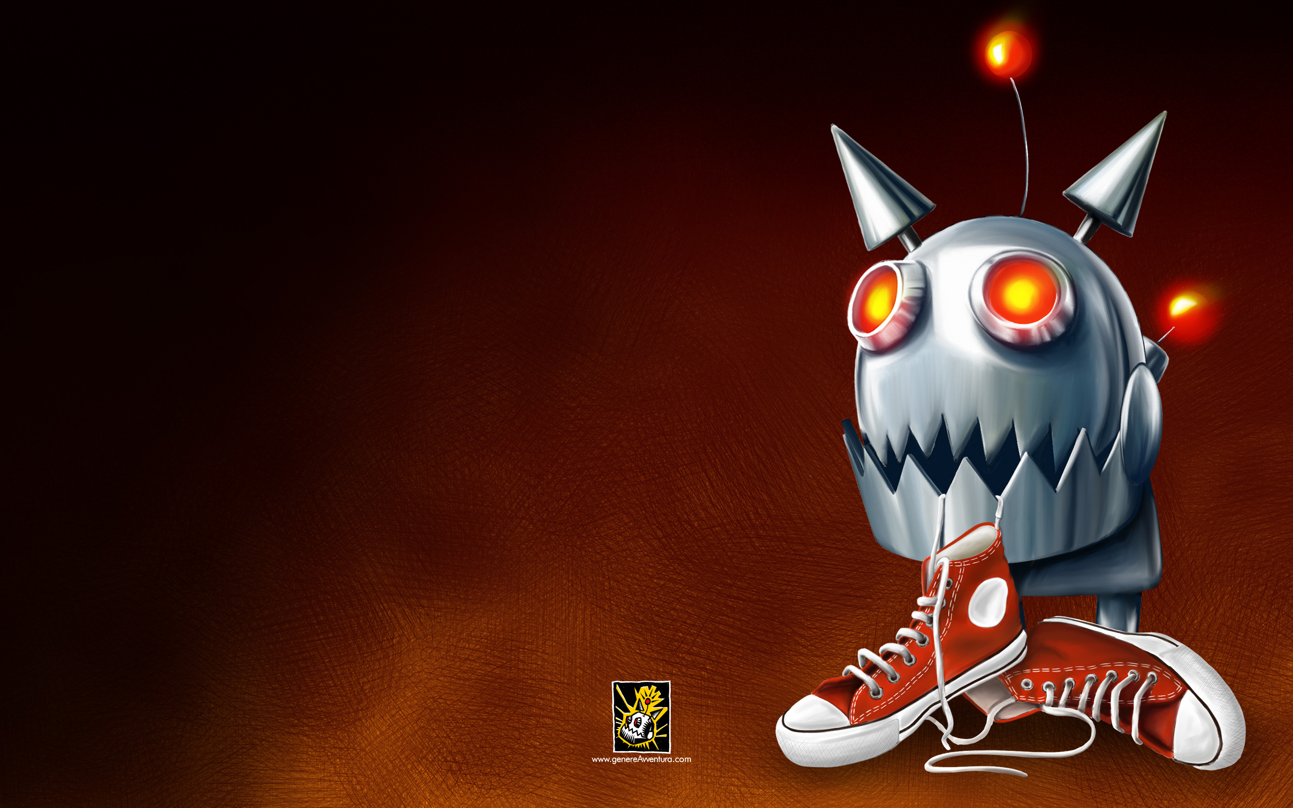 Per scaricare lo sfondo fate click con il pulsante destro del mouse (control pi&ugrave; click sul Mac) e selezionate "salva con nome"